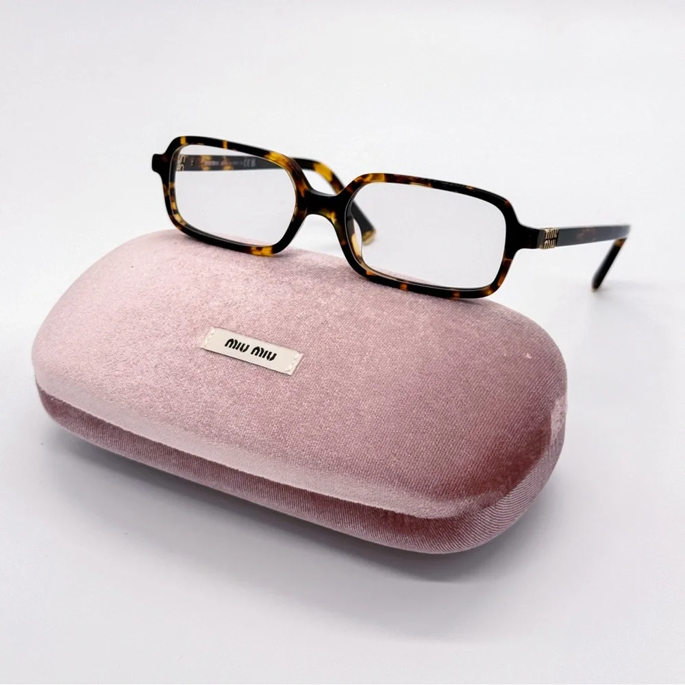 NEW MIU MIU EYEGLASSES, HAVANA BROWN WOMEN EYEWEAR MIU MIU MU11ZS 14L08N